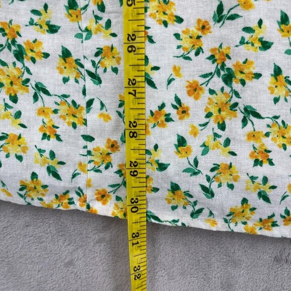 Old Navy Tall Fit & Flare Linen Blend Strapless Mini Dress Floral - Picture 12 of 15